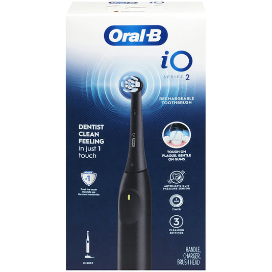 Oral-B iO Rechargeable Electric Powered Toothbrush, Night Black